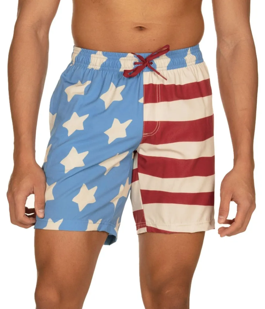 50/50 Flag Stretch Swim Trunks - 7.5