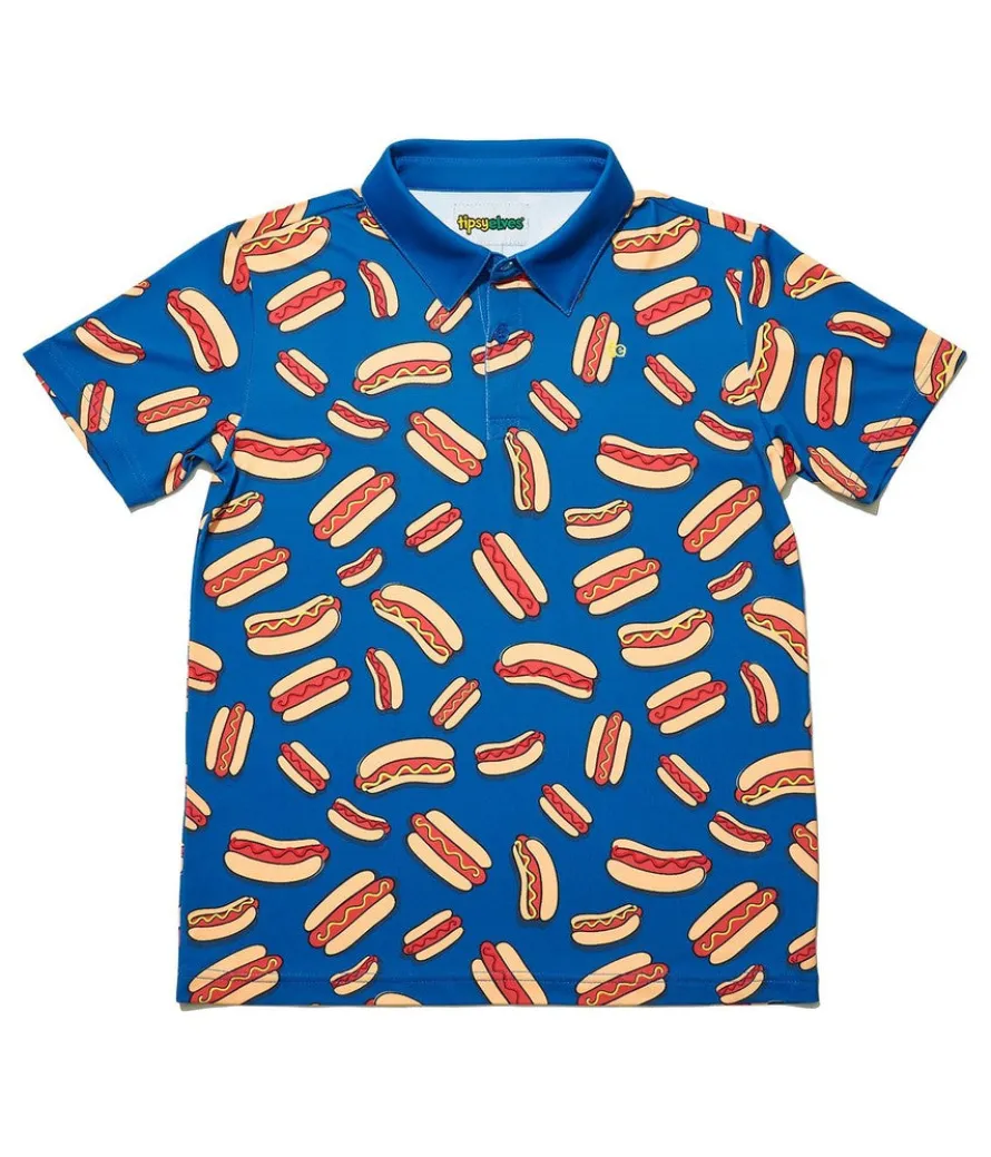 Boy's Hot Dog Golf Polo