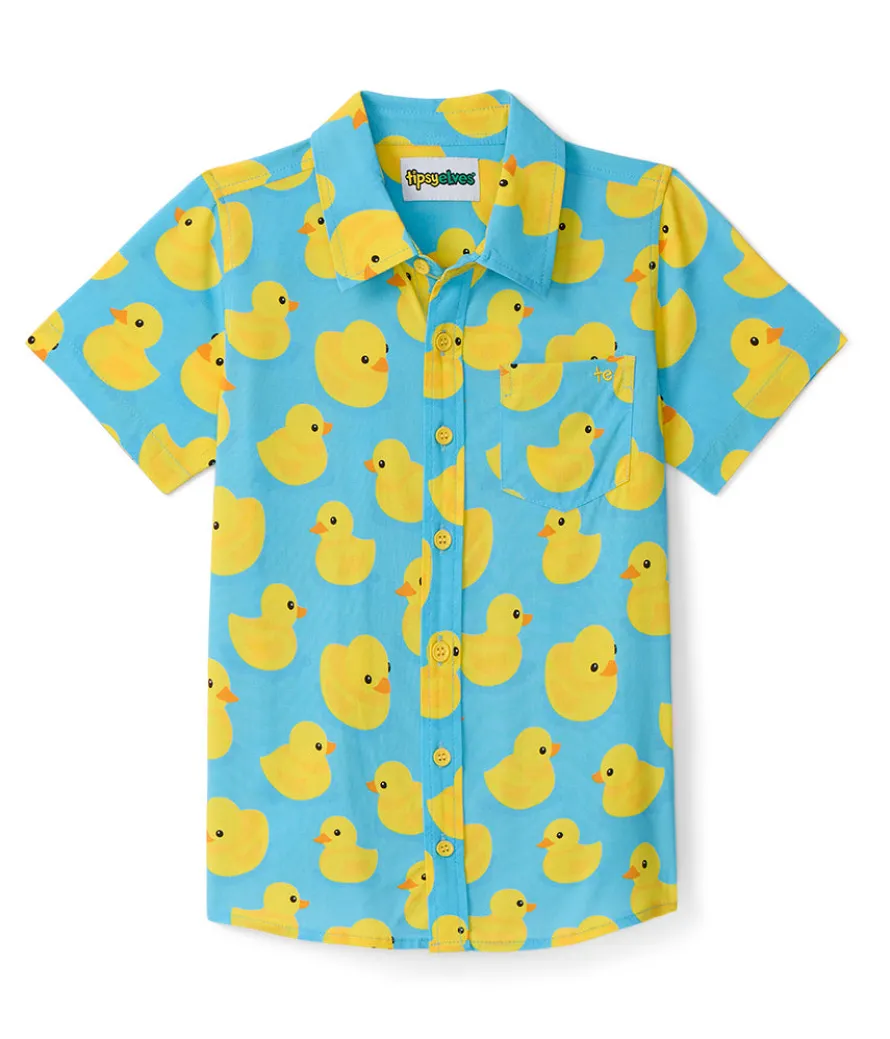 Boy's Rubber Ducky Hawaiian Shirt