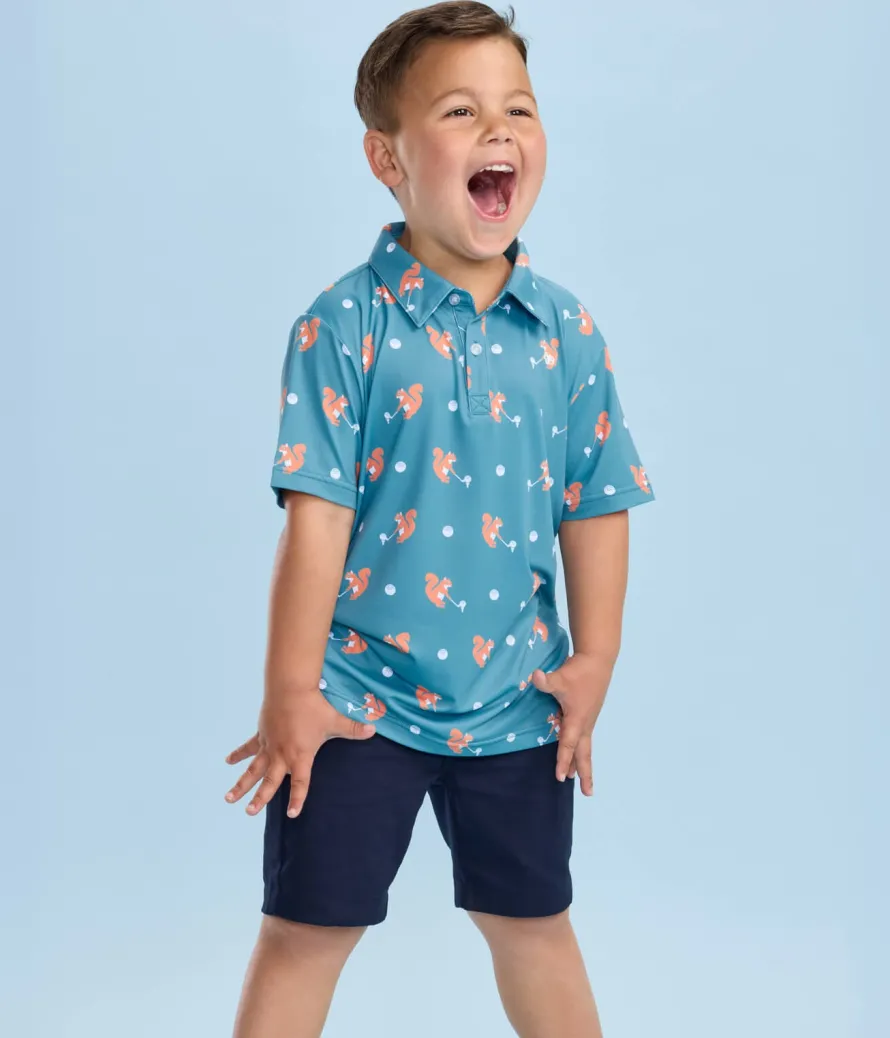 Boy's Squirrel! Golf Polo
