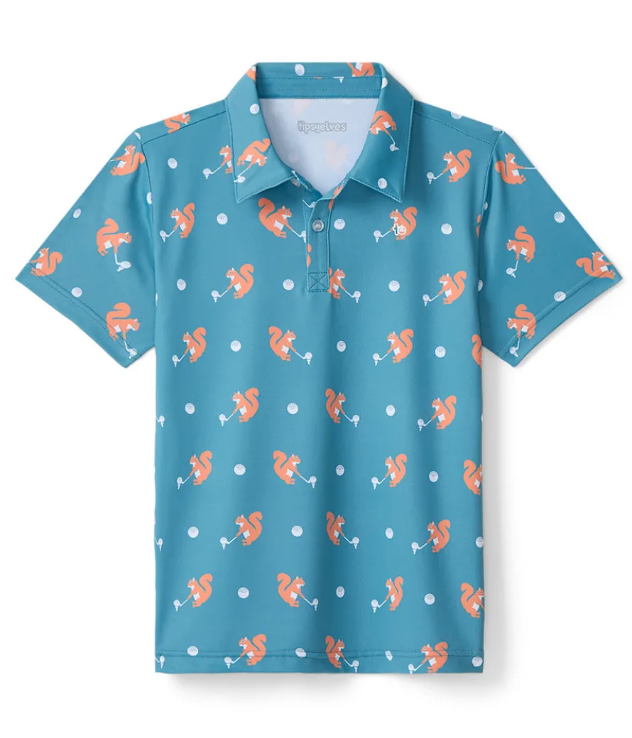 Boy's Squirrel! Golf Polo