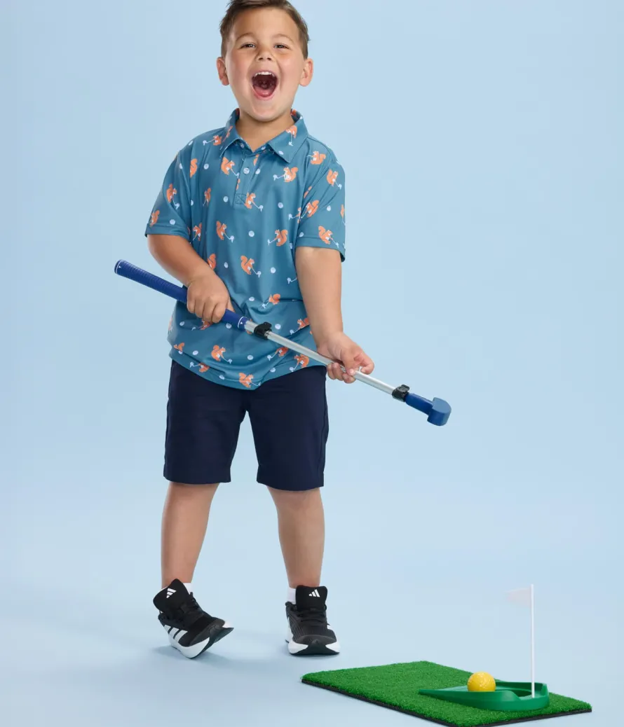 Boy's Squirrel! Golf Polo