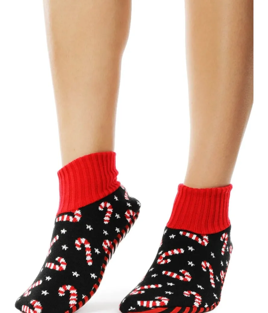 Candy Cane Lane Slipper Socks