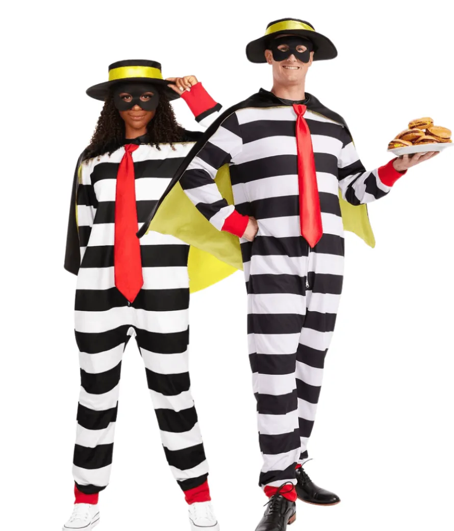 Matching Hamburger Thief Couples Costumes