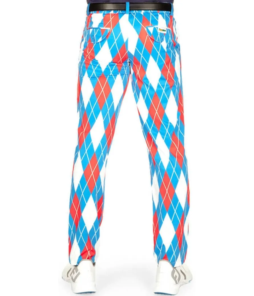 Men's American Argyle Golf Pants