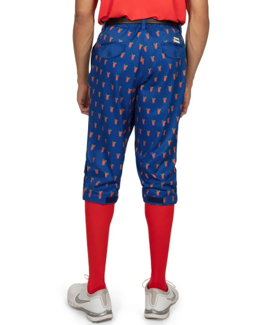 Men's Bloody Mary Golf Knickers with Red Golf Socks