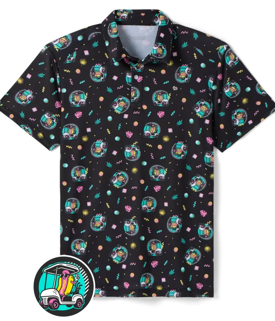 Men's Cart Dog Golf Polo