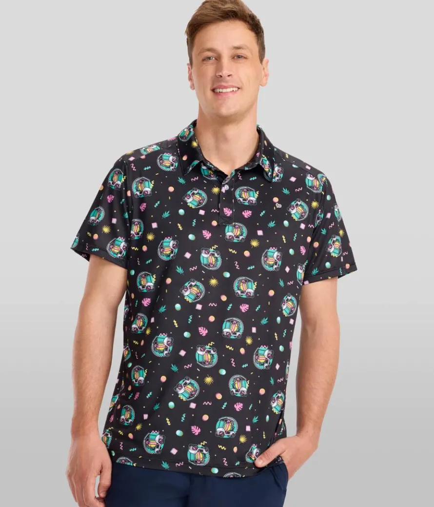 Men's Cart Dog Golf Polo