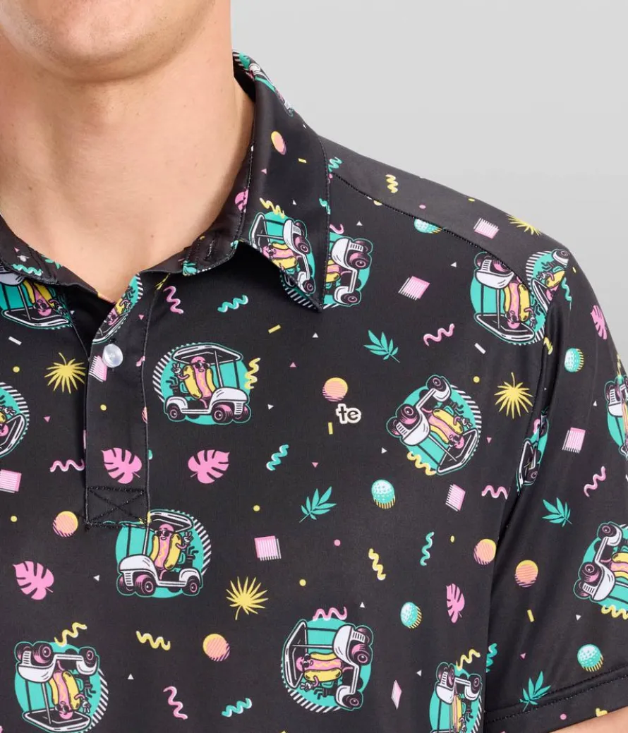 Men's Cart Dog Golf Polo