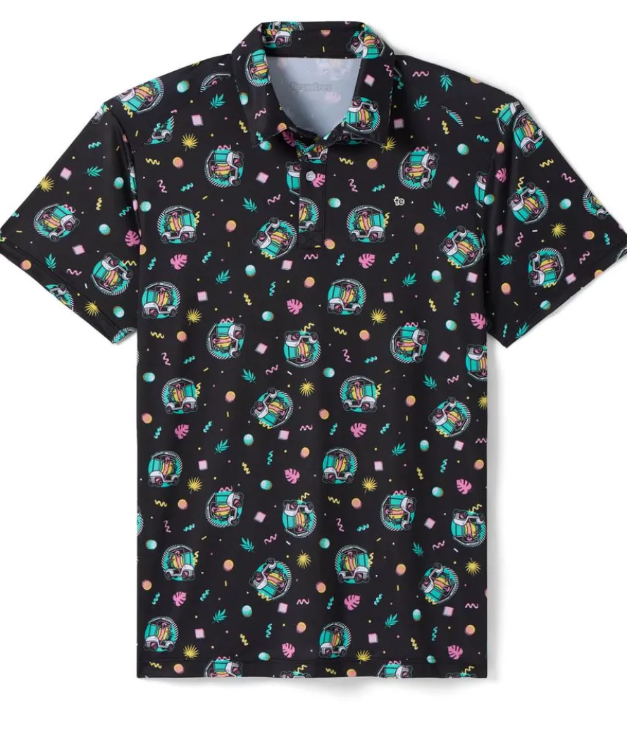 Men's Cart Dog Golf Polo