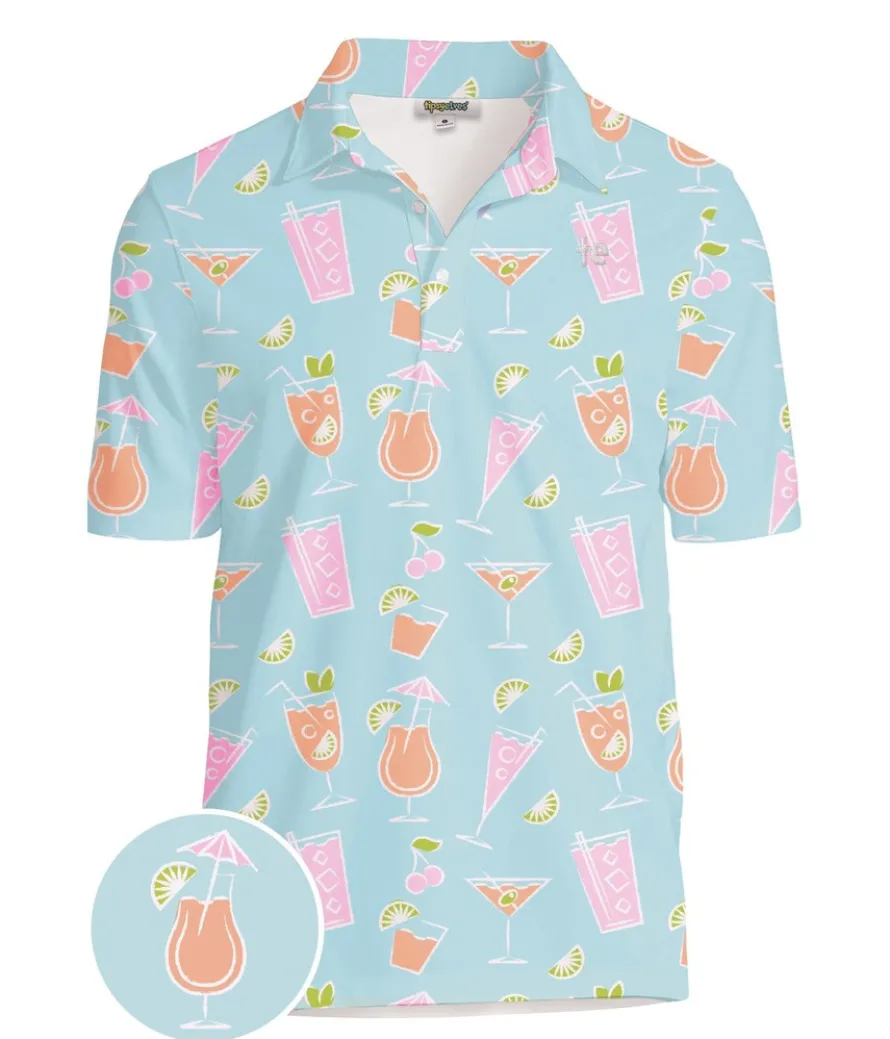 Men's Cocktail Caddy Golf Polo