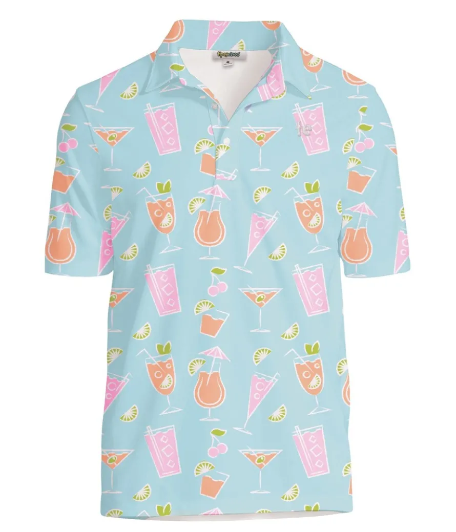 Men's Cocktail Caddy Golf Polo