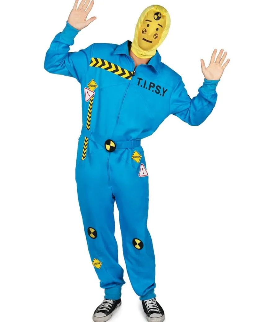 Men's Crash Test Dummy Costume