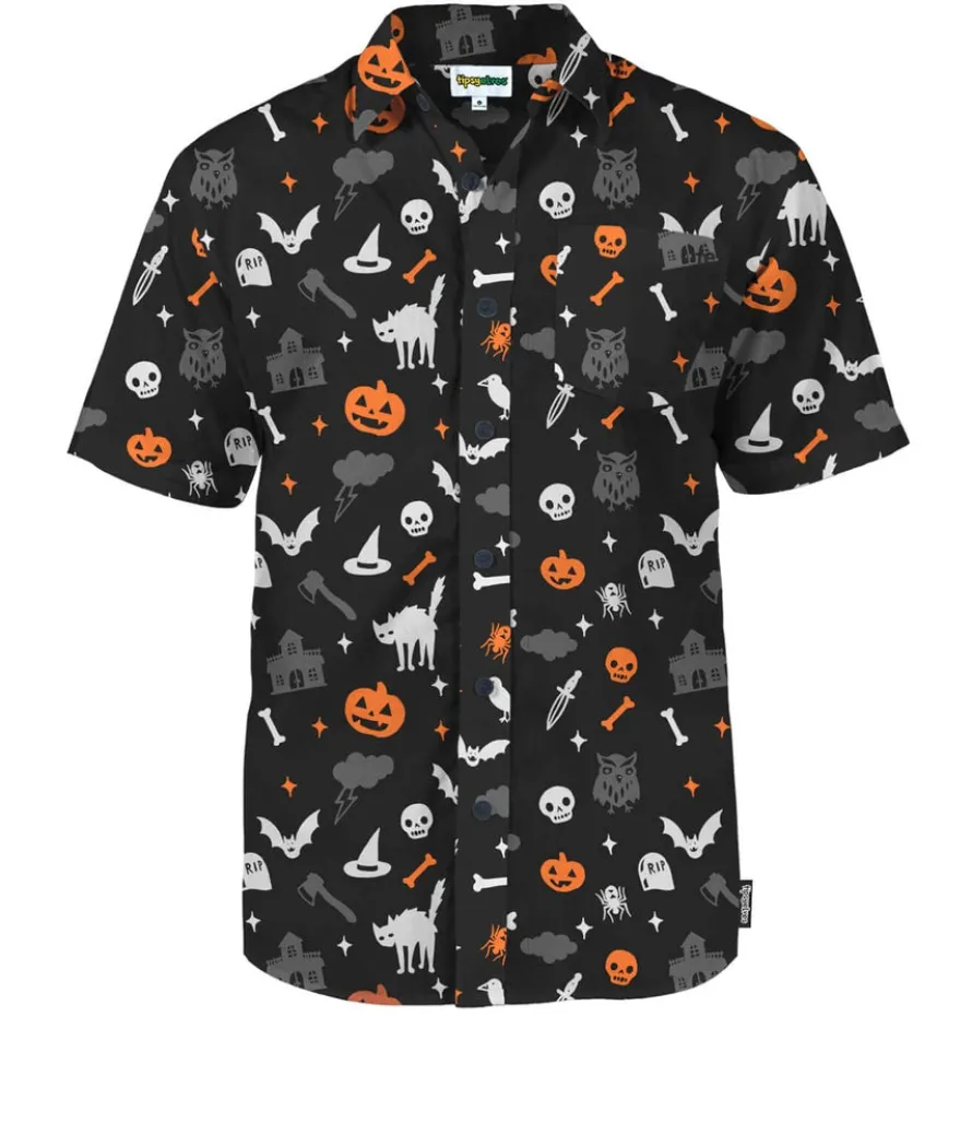Men's Halloween Night Button Down Shirt