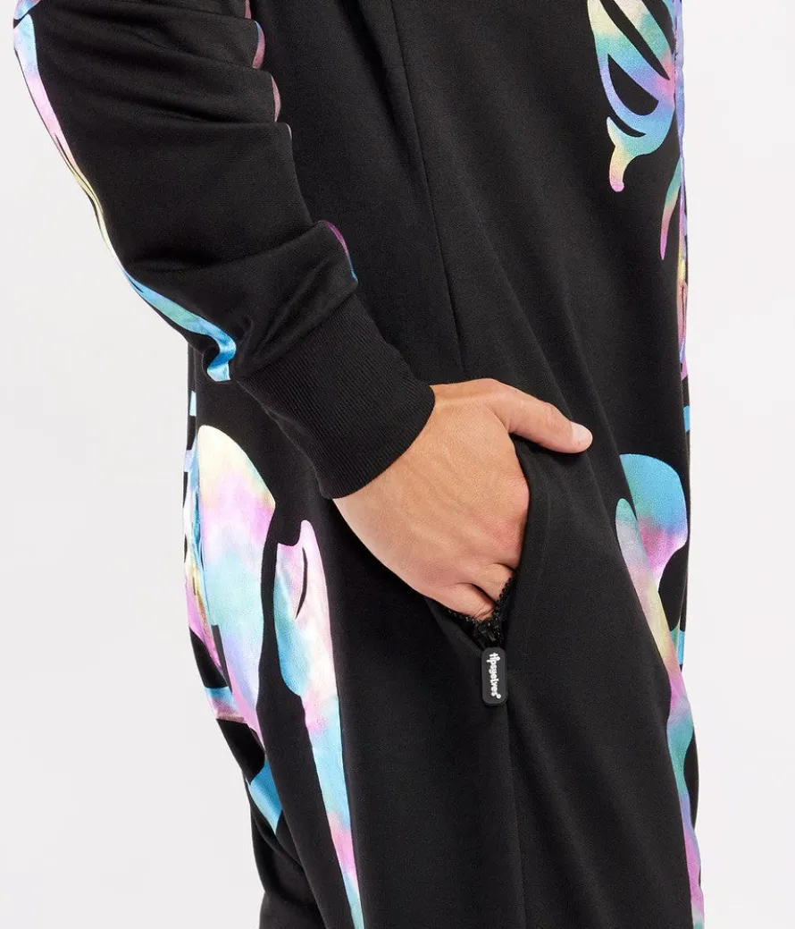 Men's Iridescent Skeleton Costume
