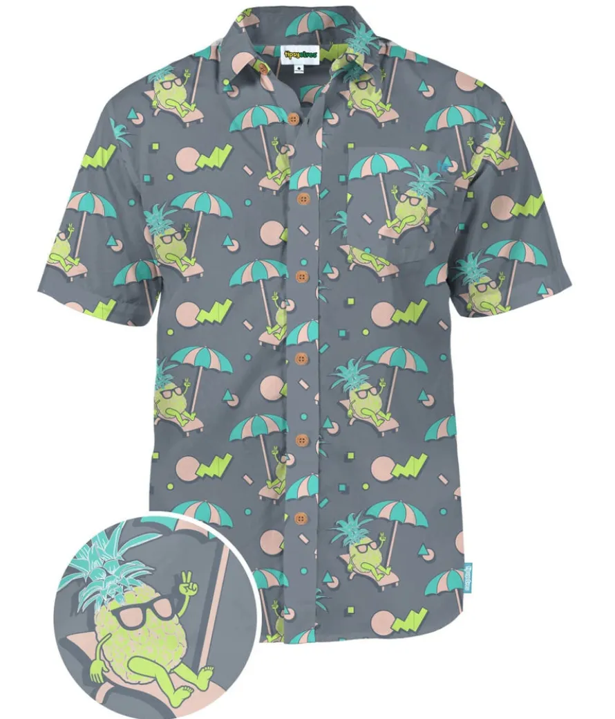 Men's Peace Out Pineapple Hawaiian Shirt