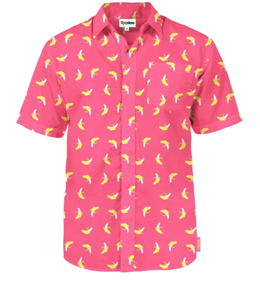 Men's Pink Banana Hawaiian Shirt