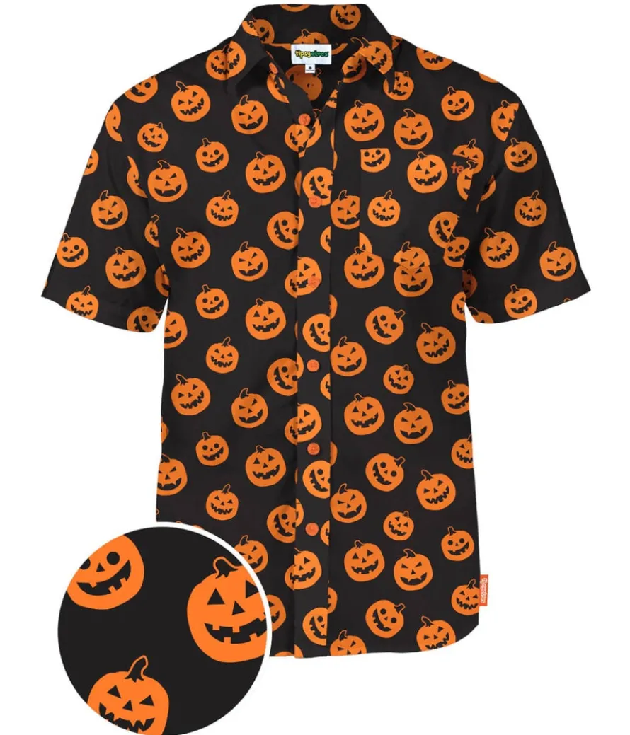 Men's Pumpkin Button Down Shirt