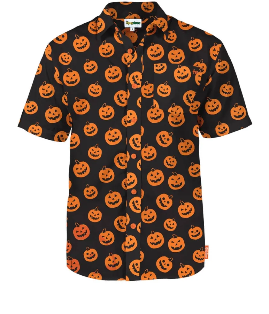 Men's Pumpkin Button Down Shirt