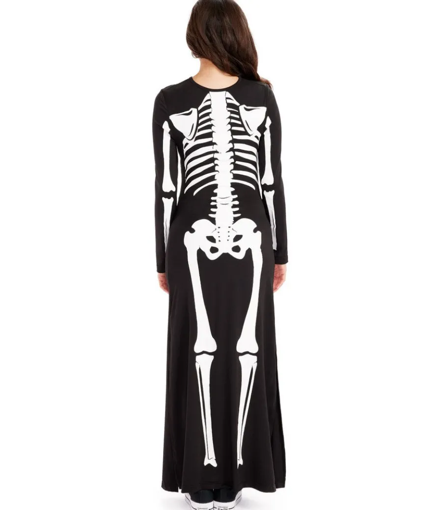 Pregnant Skeleton Maternity Costume Dress