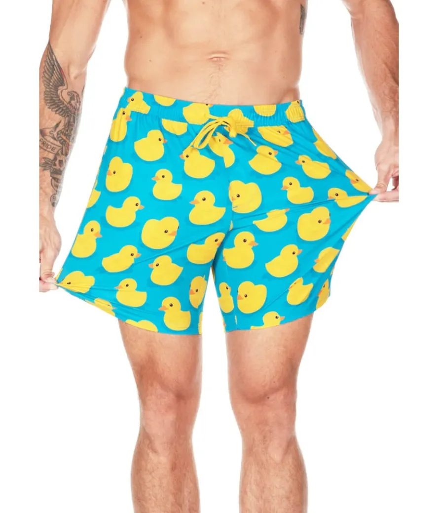 Rubber Ducky Stretch Swim Trunks - 7.5