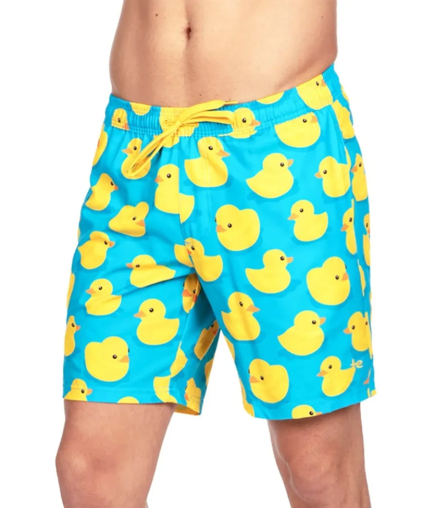 Rubber Ducky Stretch Swim Trunks - 7.5