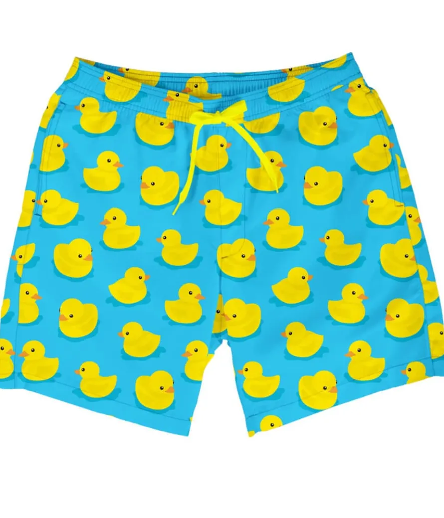 Rubber Ducky Stretch Swim Trunks - 7.5