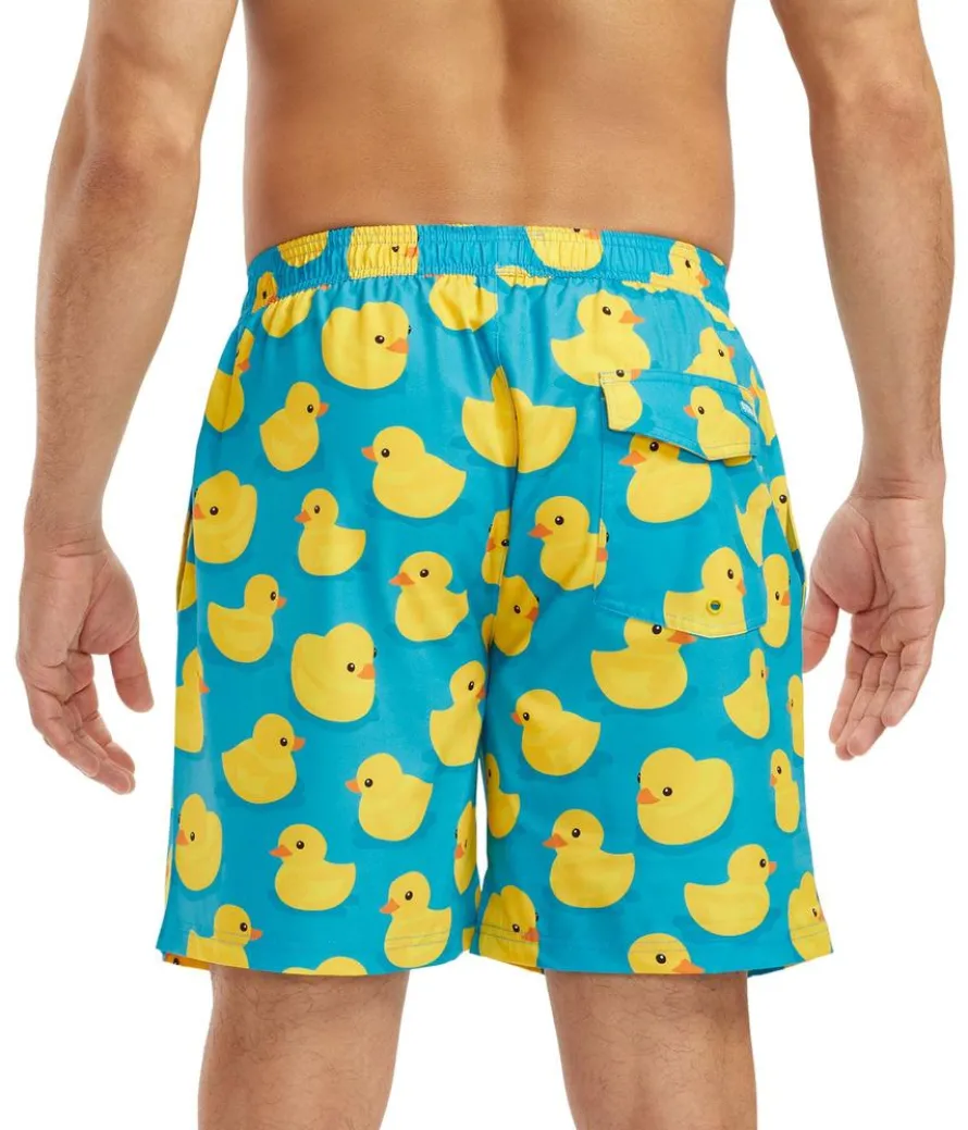 Rubber Ducky Stretch Swim Trunks With Liner - 7.5