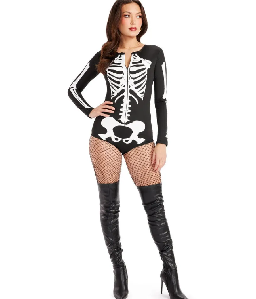 Sexy Skeleton Bodysuit Costume