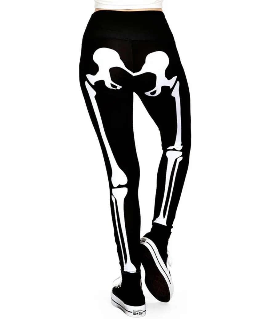 Skeleton High Waisted Leggings