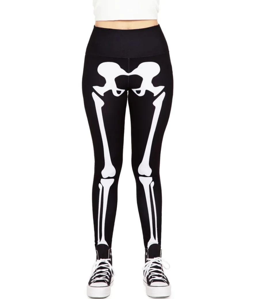 Skeleton High Waisted Leggings
