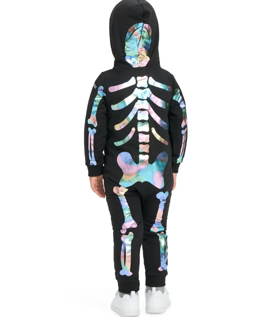 Toddler Boy's Iridescent Skeleton Costume