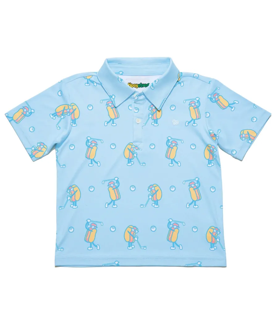 Toddler Boy's Sizzlin' Swing Golf Polo