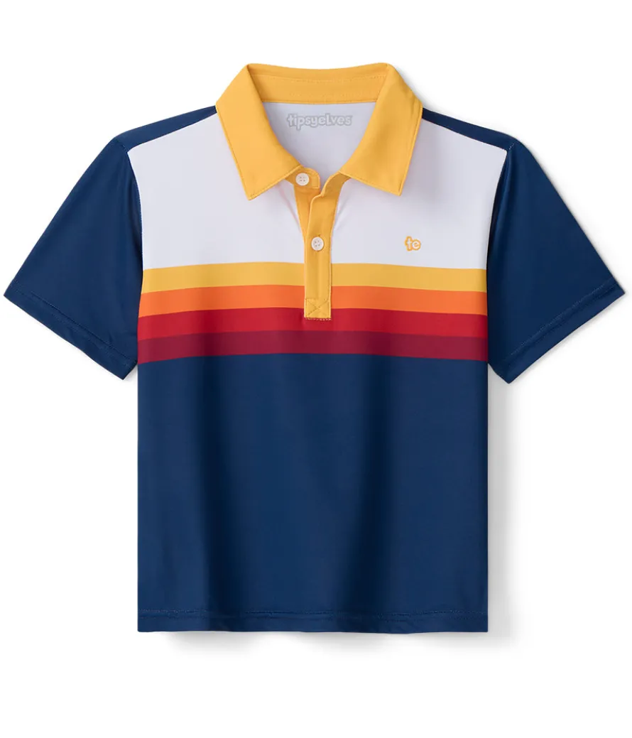 Toddler Boy's Slice of Sunset Golf Polo