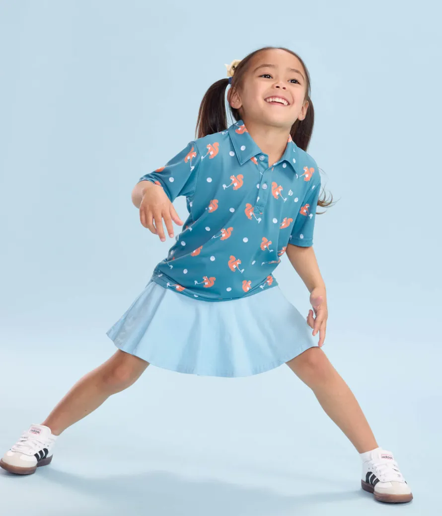 Toddler Girl's Squirrel! Golf Polo