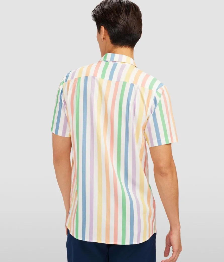 Vintage Rainbow Button Down Shirt