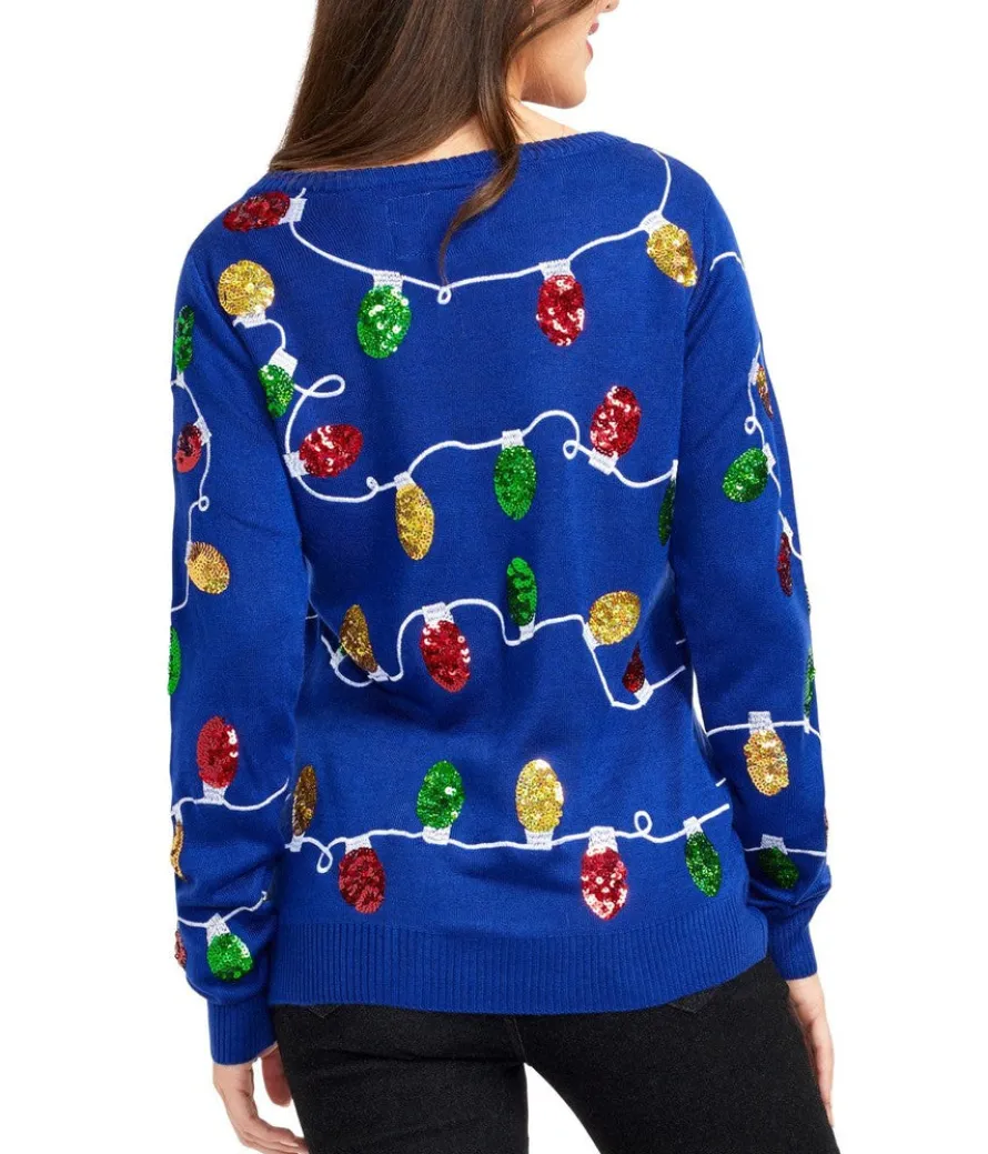 Women's Christmas Lights Ugly Christmas Sweater