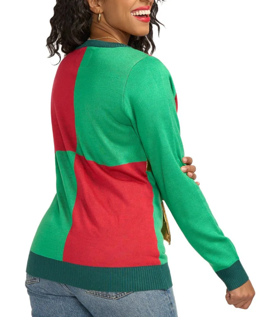Women's Christmas Present Ugly Christmas Sweater