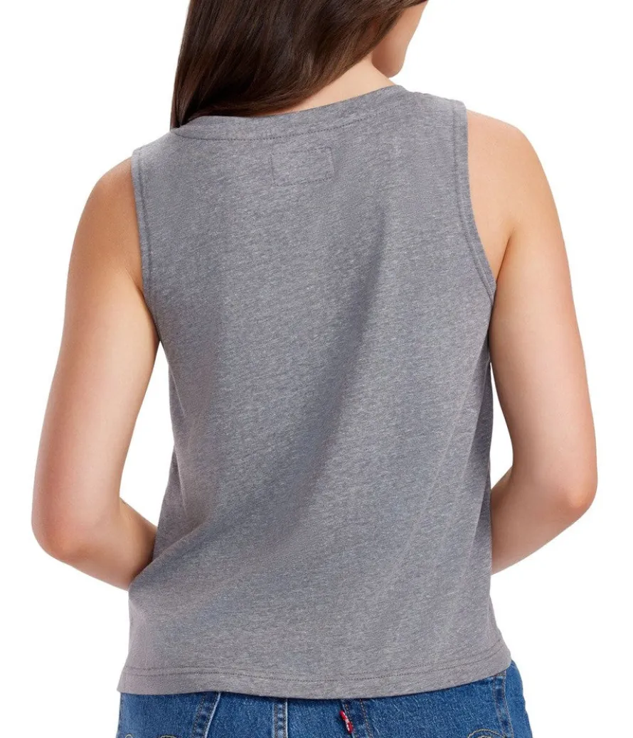 Women's Freedom Flies Sequin Cropped Tank Top