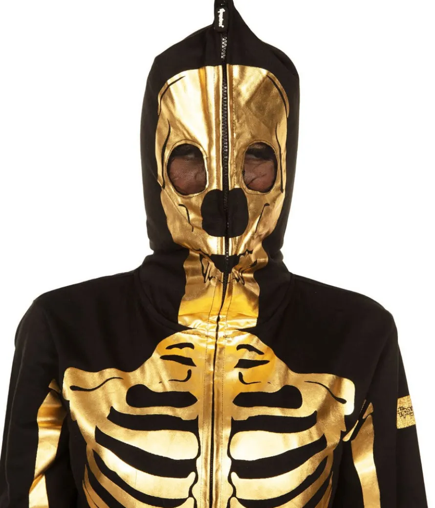 Women's Gold Skeleton Costume