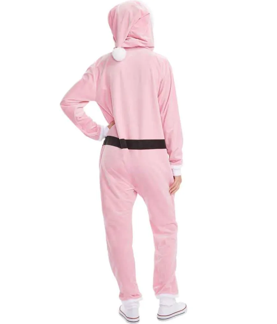 Women's Pink Santa Jumpsuit