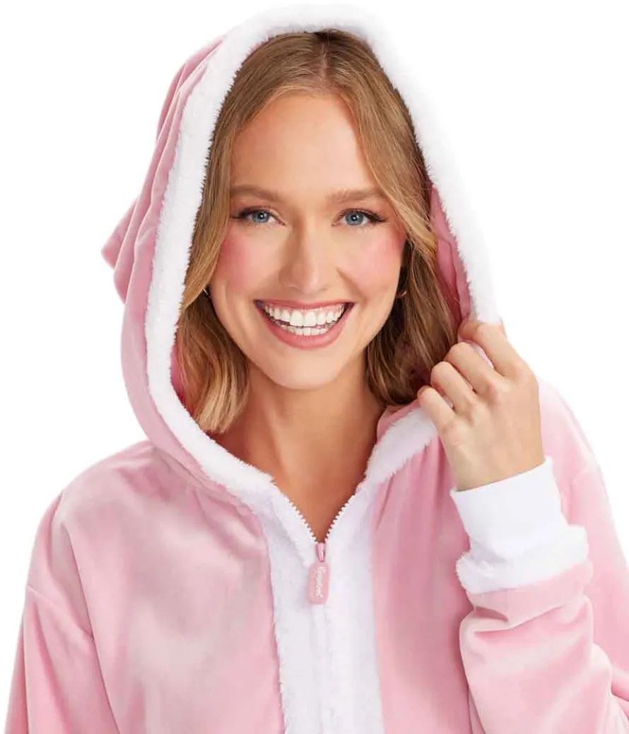 Women's Pink Santa Jumpsuit