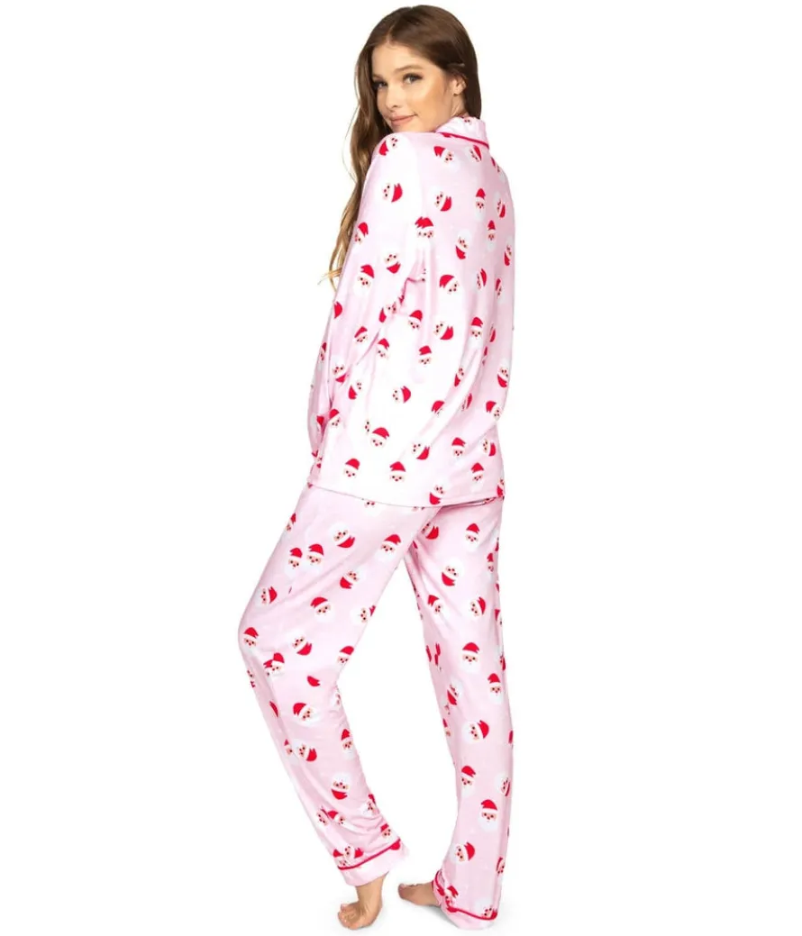 Women's Pink Santa Pajama Set