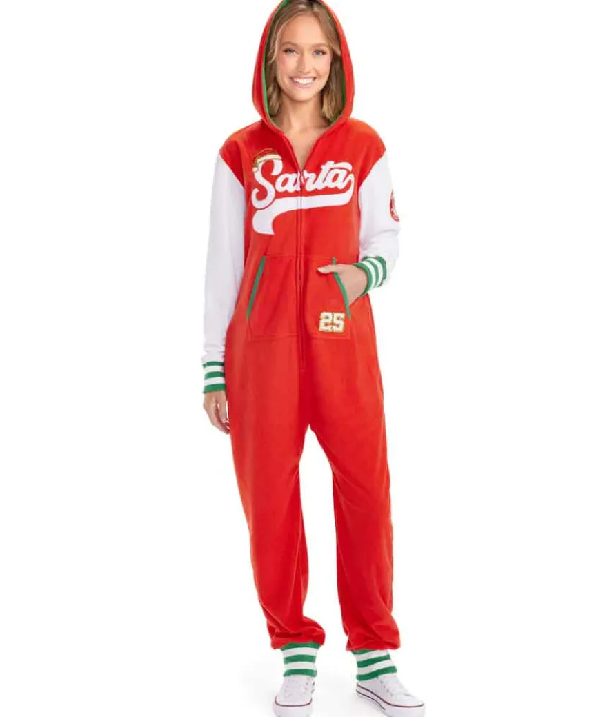 Women's Sporty Santa Jumpsuit
